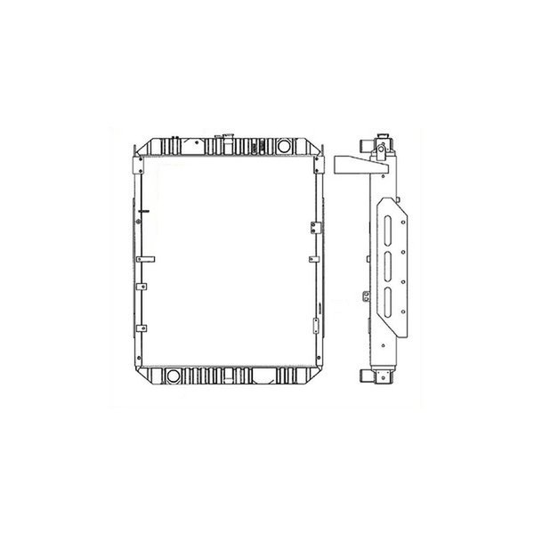 Aftermarket 212016 Radiator, 4138 x 3578 x 258  Fits Komatsu Wheel Loaders 212016-NOR